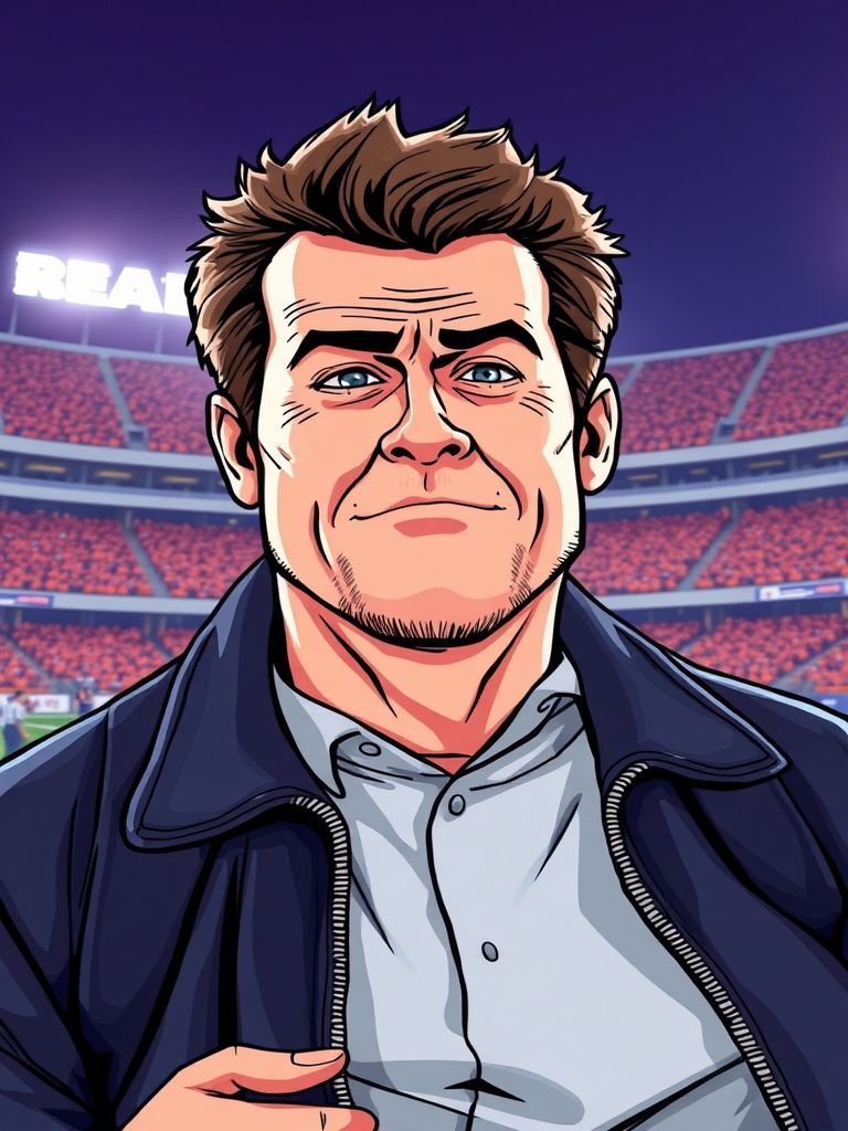 Super Bowl in England 2024 anime hero visual