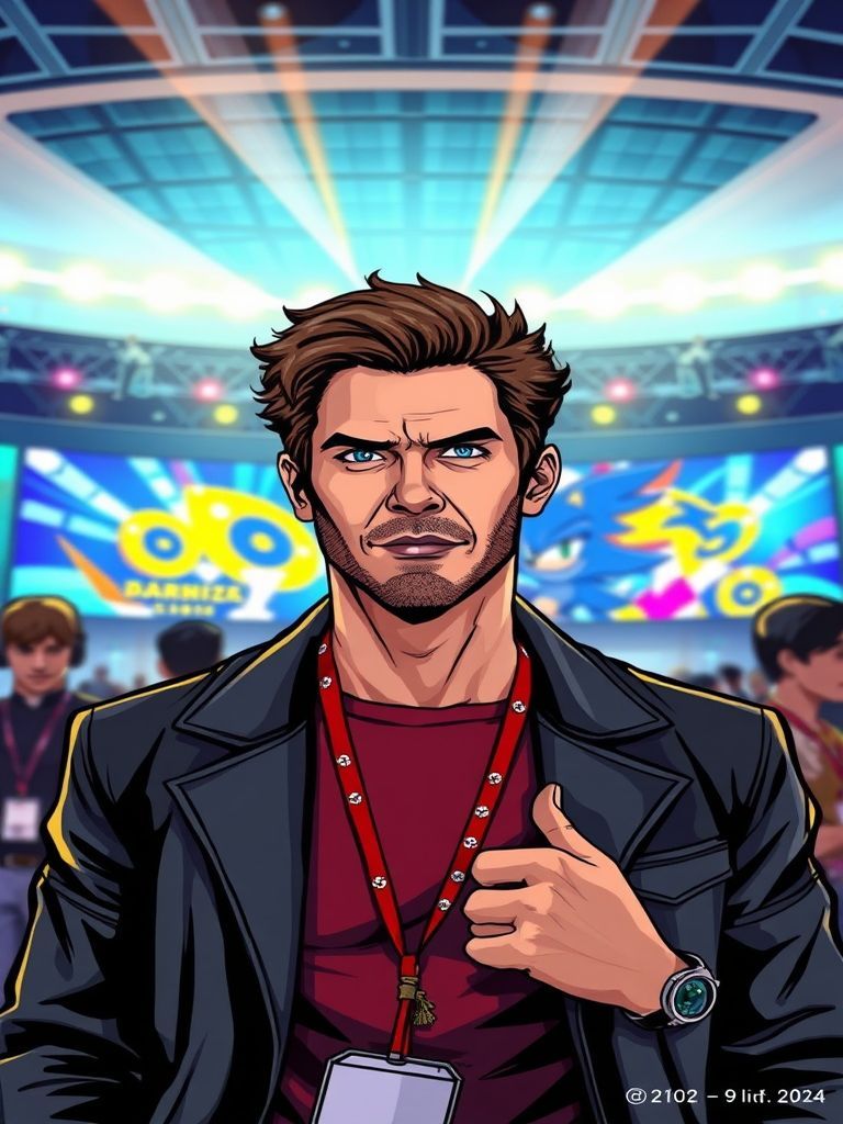 Super Bowl in United Kingdom 2024 anime hero visual