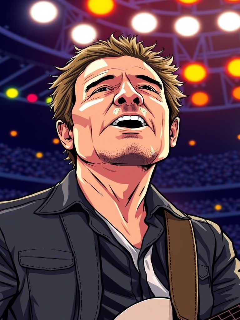 Bruce Springsteen performing with Coldplay