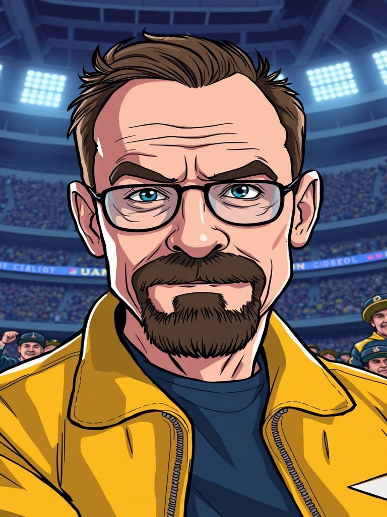 Bryan Cranston at At the peak of Breaking Bad's popularity, Bryan Cranston attended SDCC 2013 wearing a hyper-realistic Walter White mask and walked the convention floor completely unrecognized. He then revealed himself on stage during the Breaking Bad panel. Cranston and co-star Aaron Paul proceeded to hilariously make out with the mask, earning huge laughs and applause from the crowd.