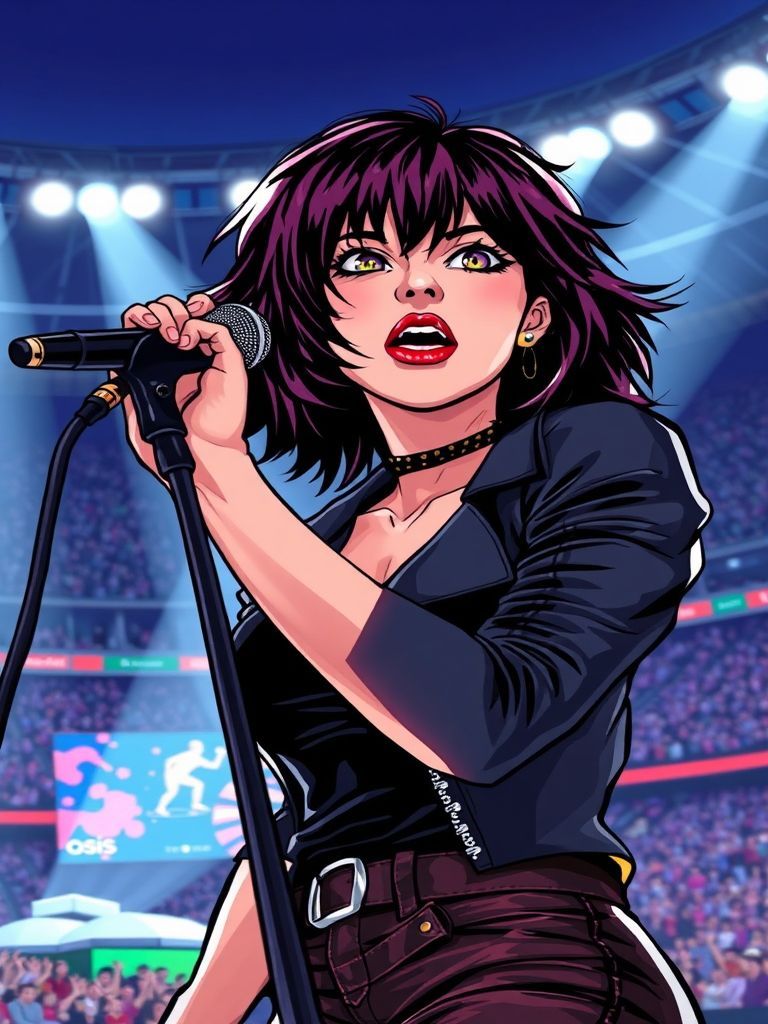 Chrissie Hynde, Johnny Marr, and Kate Moss at Wembley