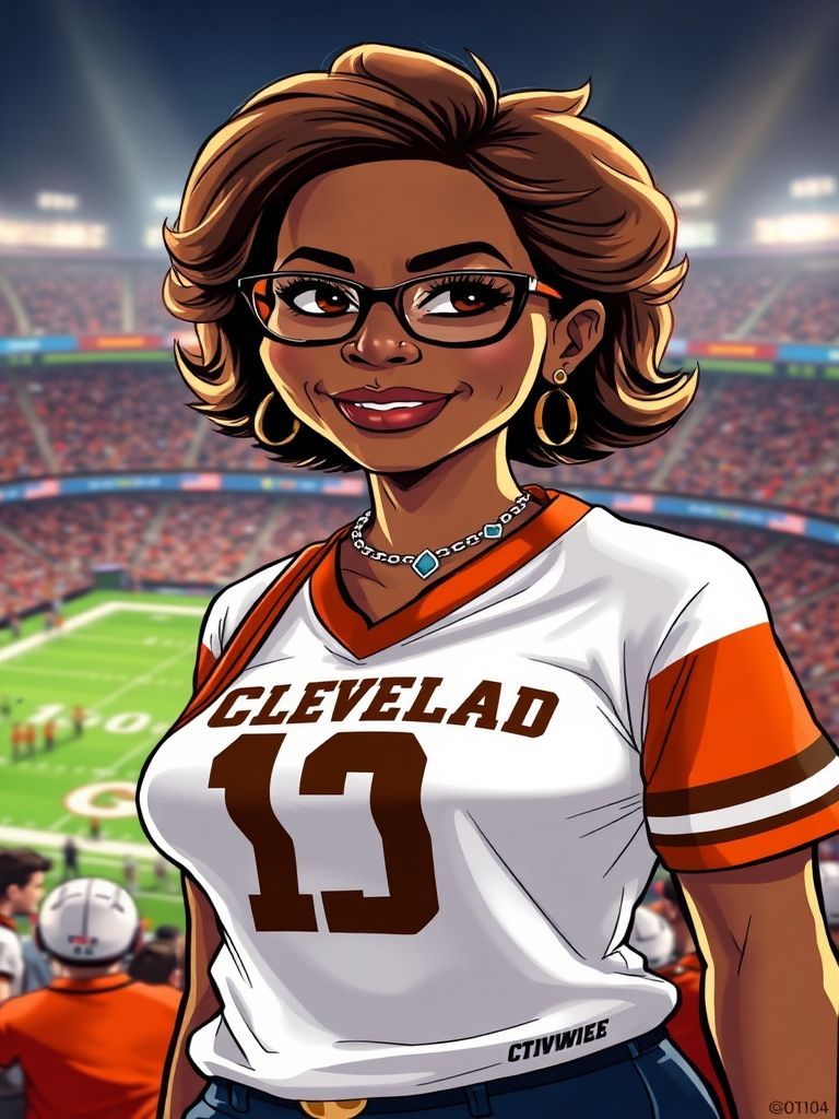 Condoleezza Rice as a Cleveland Browns fan