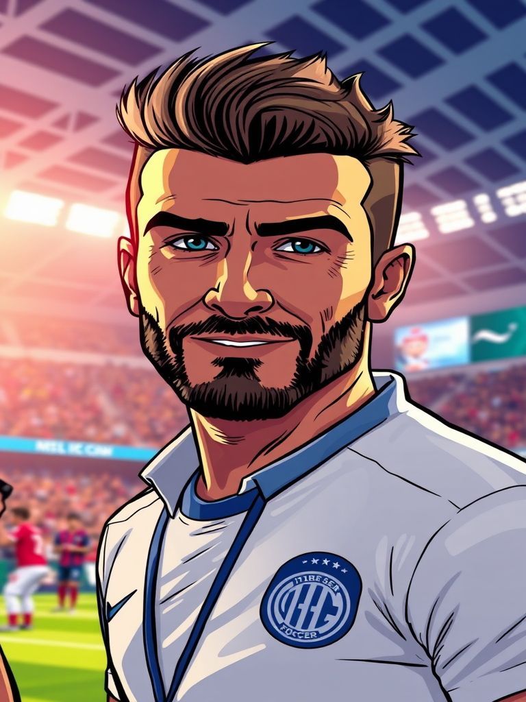 David Beckham in suit watching Inter Miami at Chase Stadium