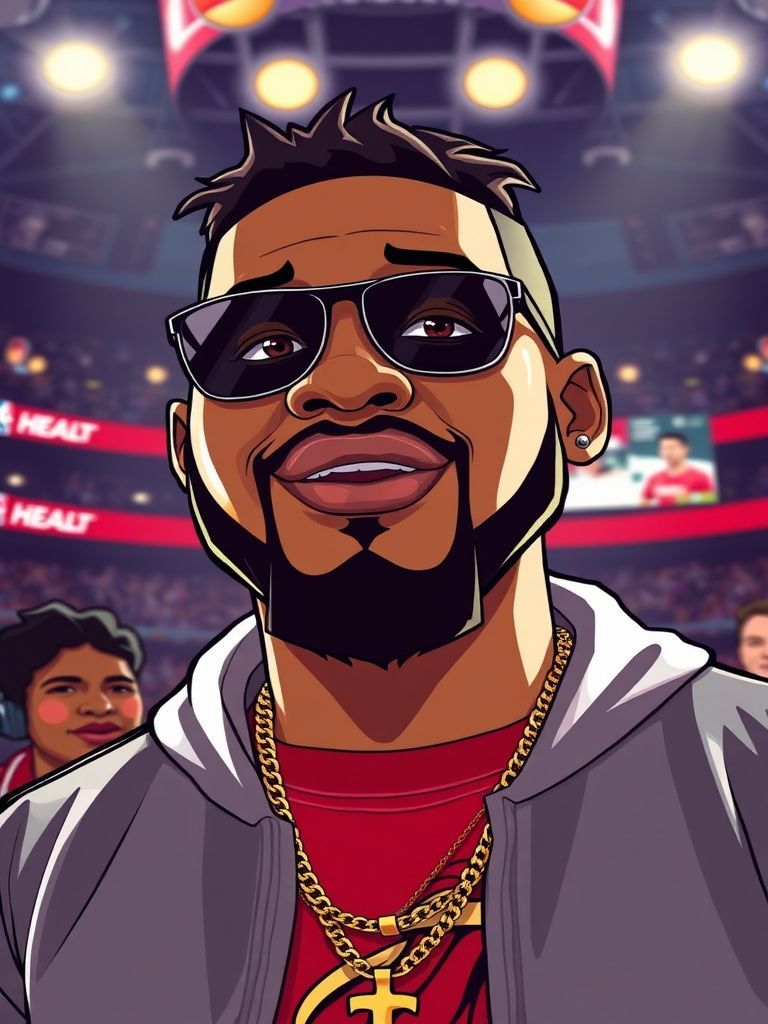 DJ Khaled Heat courtside Kaseya Center Miami