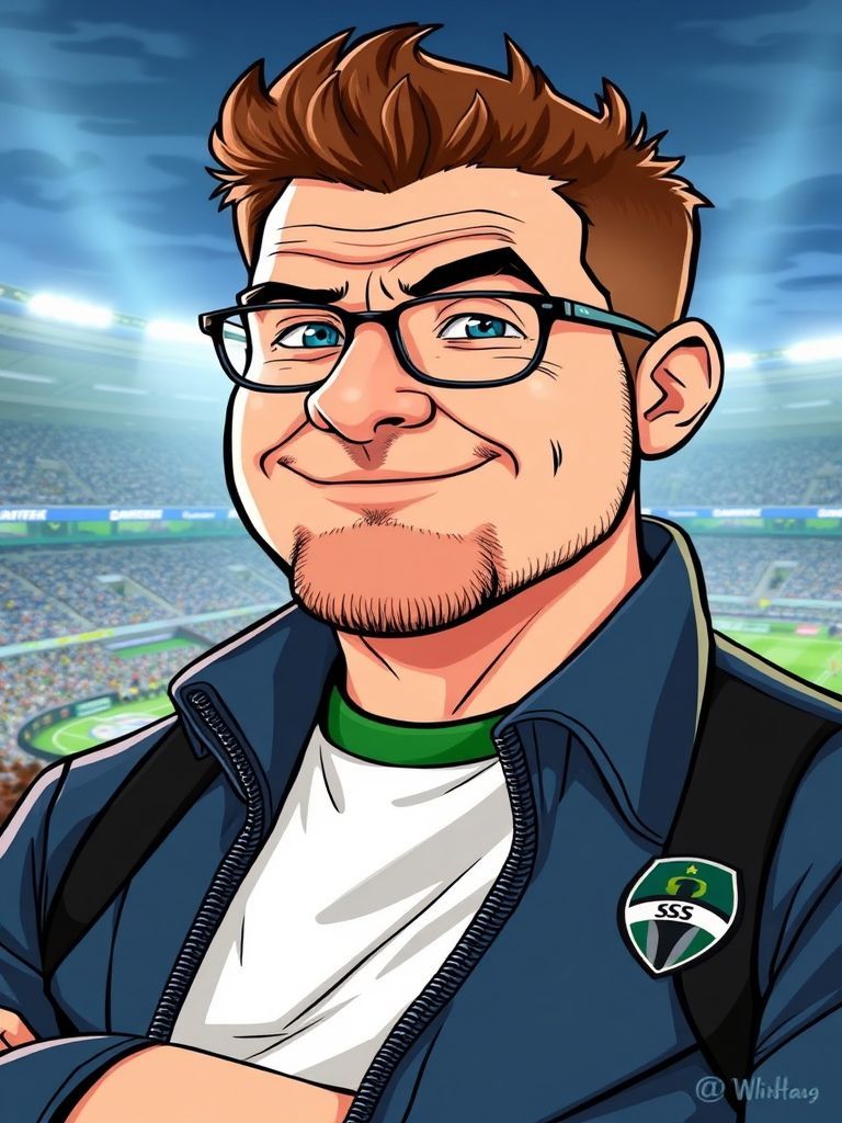 Drew Carey in Sounders gear at Lumen Field