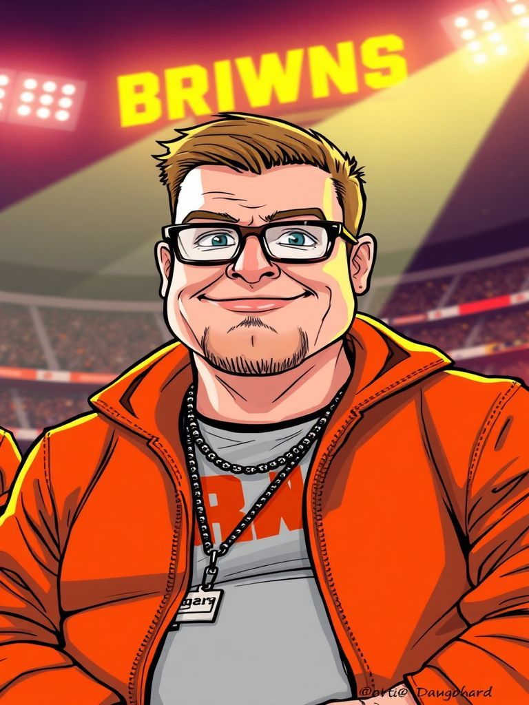 Drew Carey Browns Dawg Pound Cleveland