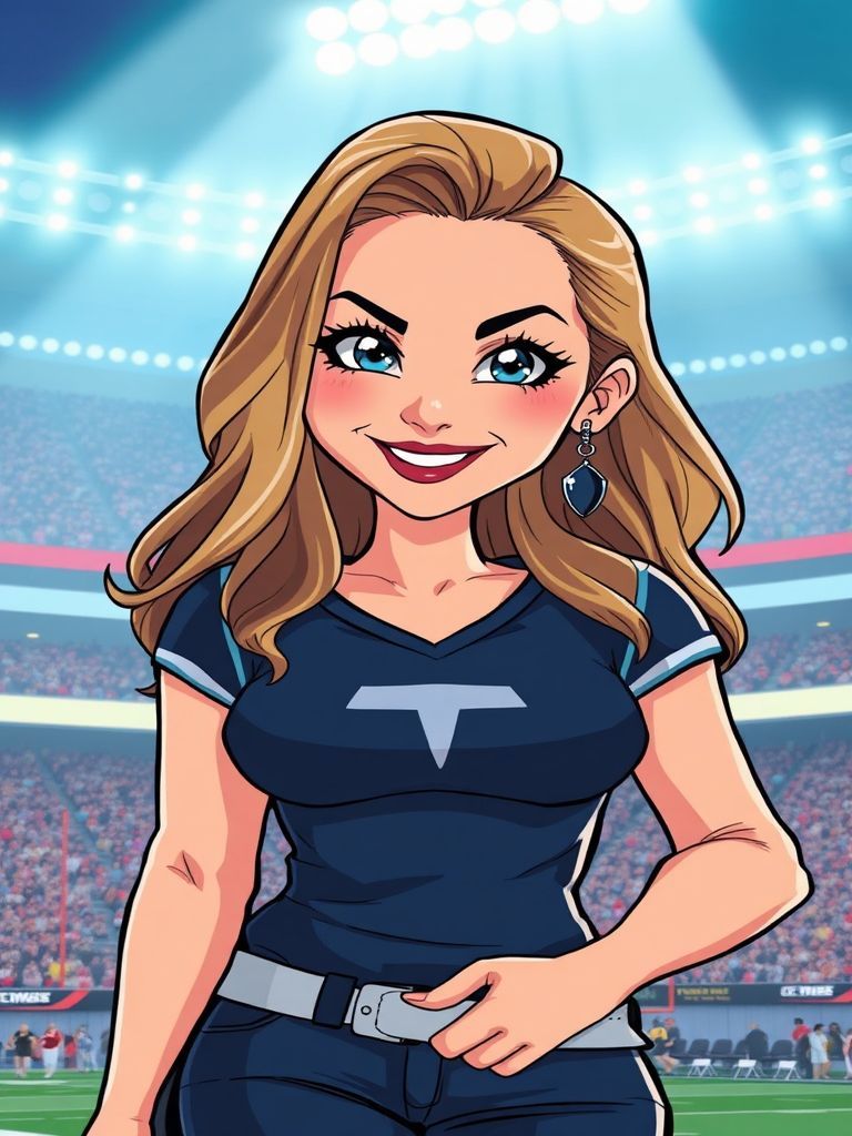 Tim McGraw and Faith Hill in Titans gear at Nissan Stadium Nashville