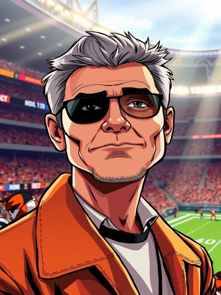 George Clooney supporting the Cincinnati Bengals