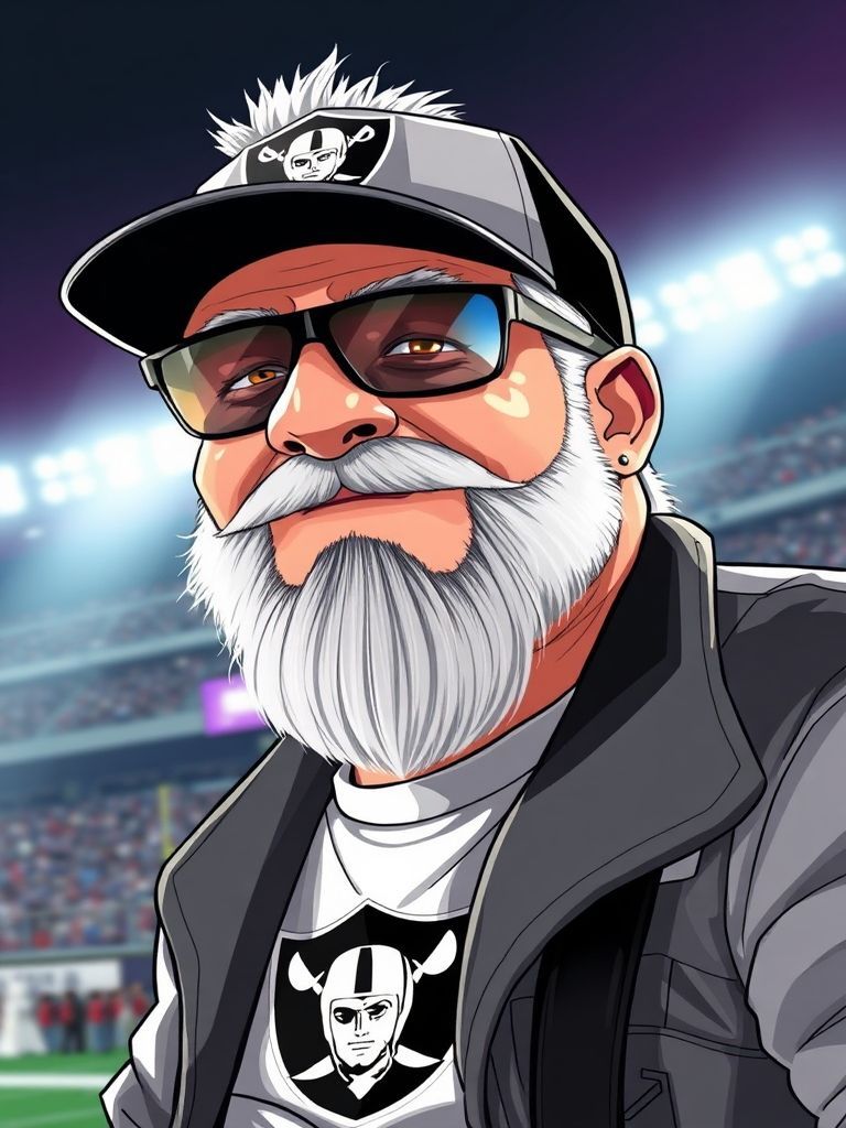 Guy Fieri Raiders fan Las Vegas Allegiant Stadium