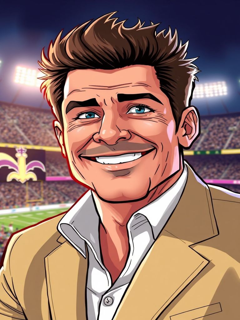 Harry Connick Jr Saints fan New Orleans Superdome