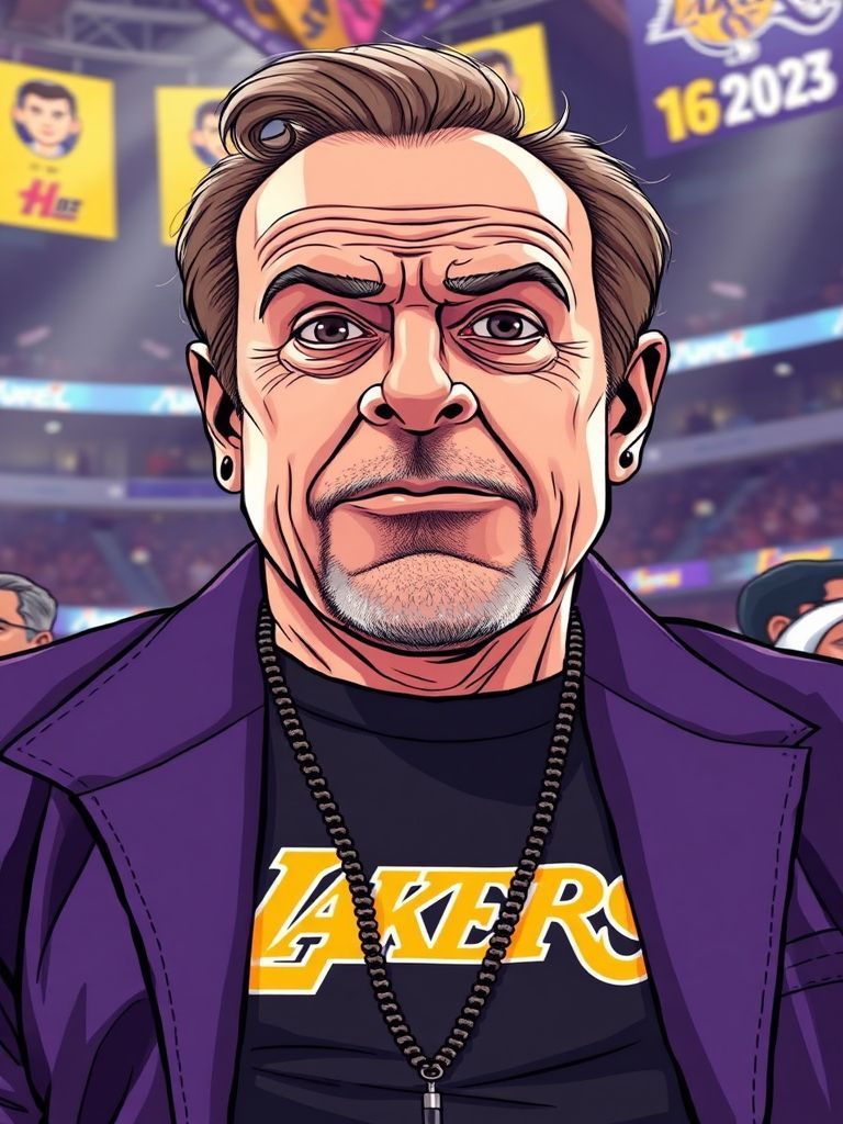 Jack Nicholson courtside at Crypto.com Arena Lakers Grizzlies playoff game April 2023