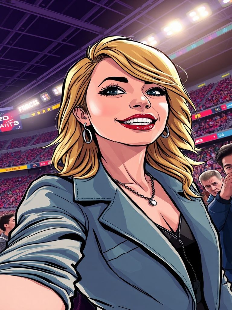 Jessica Chastain and Taylor Swift backstage at Foro Sol