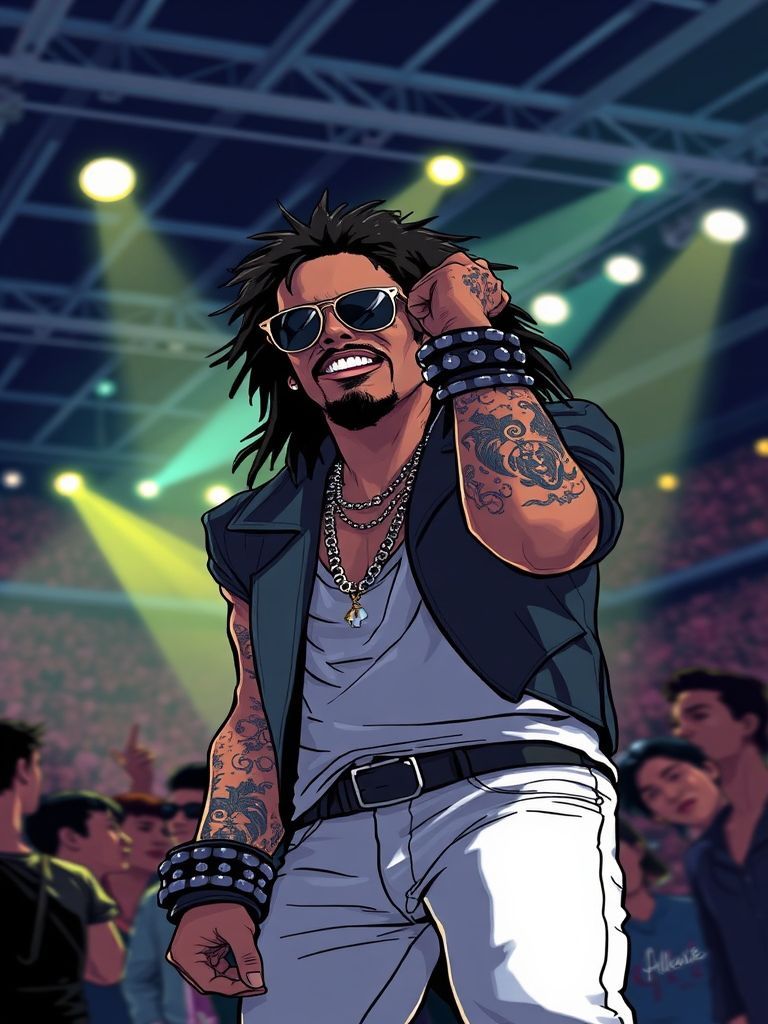 Lenny Kravitz at Lenny Kravitz attended the Paris Eras Tour shows alongside the Kelce/Hadid/Cooper group, adding rock royalty to an already star-studded VIP section.