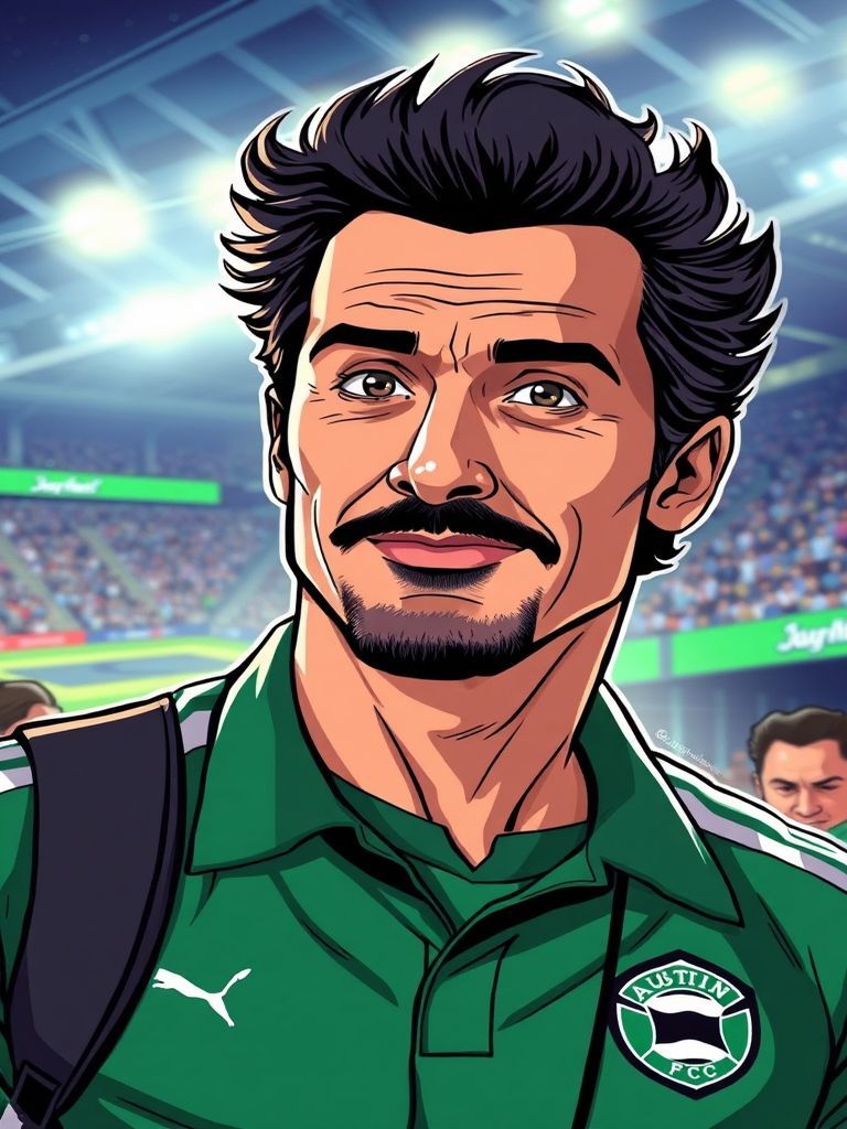 Matthew McConaughey in Austin FC verde gear at Q2 Stadium