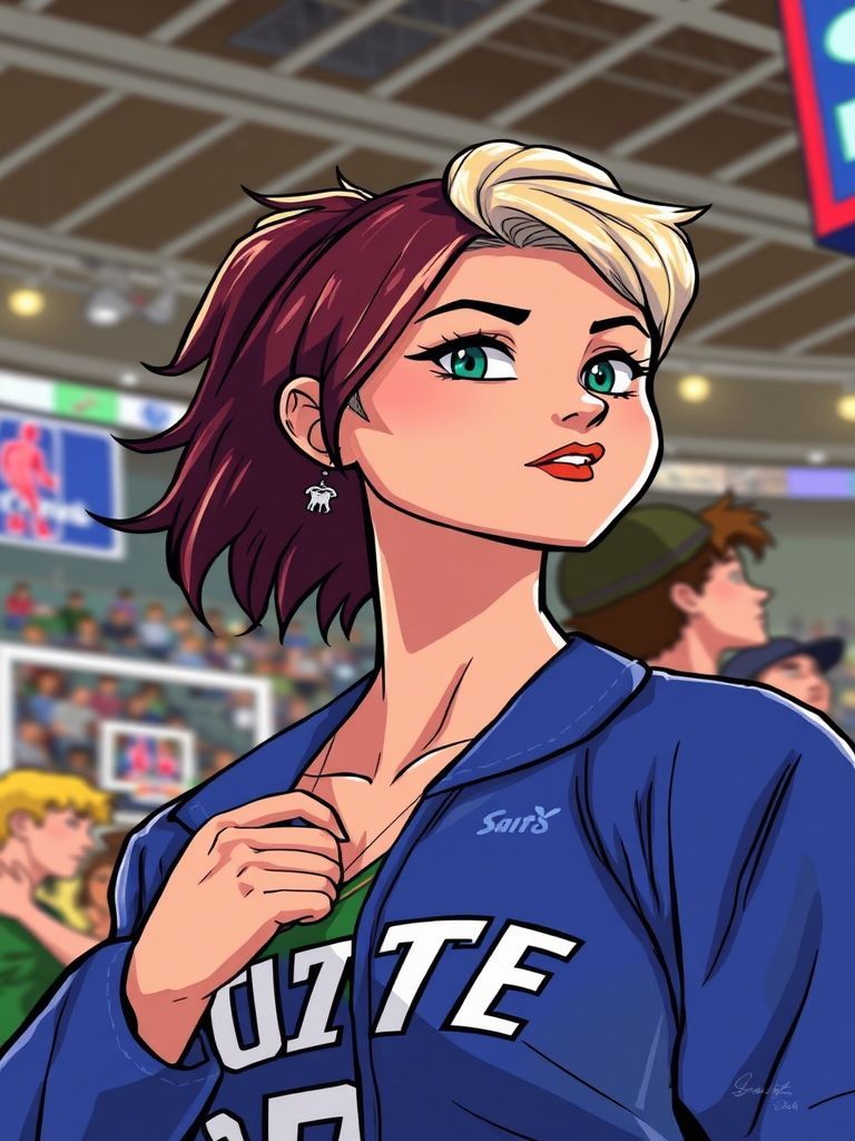 Rapinoe and Bird at Climate Pledge Arena supporting the Storm