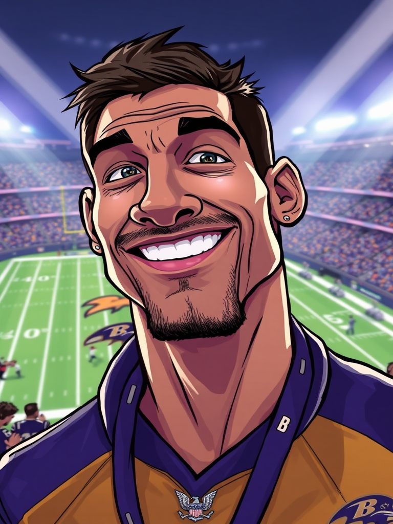 Michael Phelps celebrating with Baltimore Ravens after Super Bowl XLVII victory February 2013