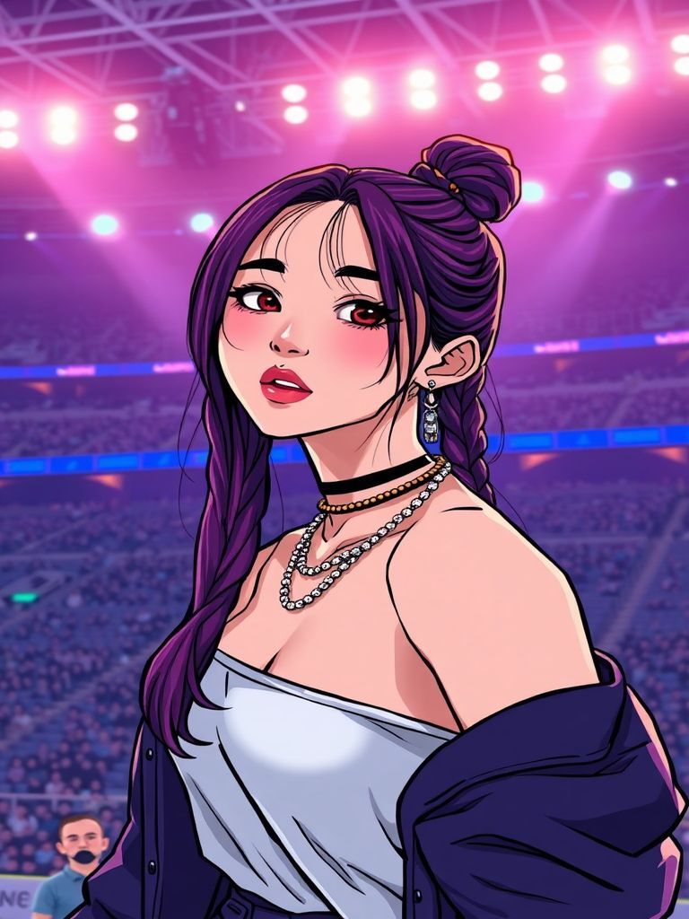 Rosé (BLACKPINK) at Rosé of BLACKPINK made a surprise guest appearance during Coldplay's concert at KINTEX in Goyang, South Korea. She joined Chris Martin on stage, delighting the K-pop-heavy audience with a collaborative performance during the Music of the Spheres World Tour.