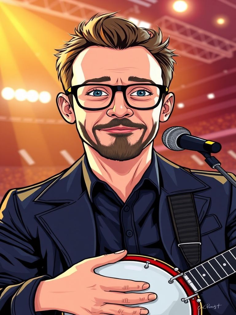 Simon Pegg at Simon Pegg joined Coldplay at Wembley Night 5 (August 20) after Chris Martin introduced him as 'the world's Number One tambourine player.' Pegg played tambourine for 'A Sky Full of Stars' as Martin asked the crowd to put away their phones. Pegg became an honorary Coldplay member, returning for the 2025 Wembley run.