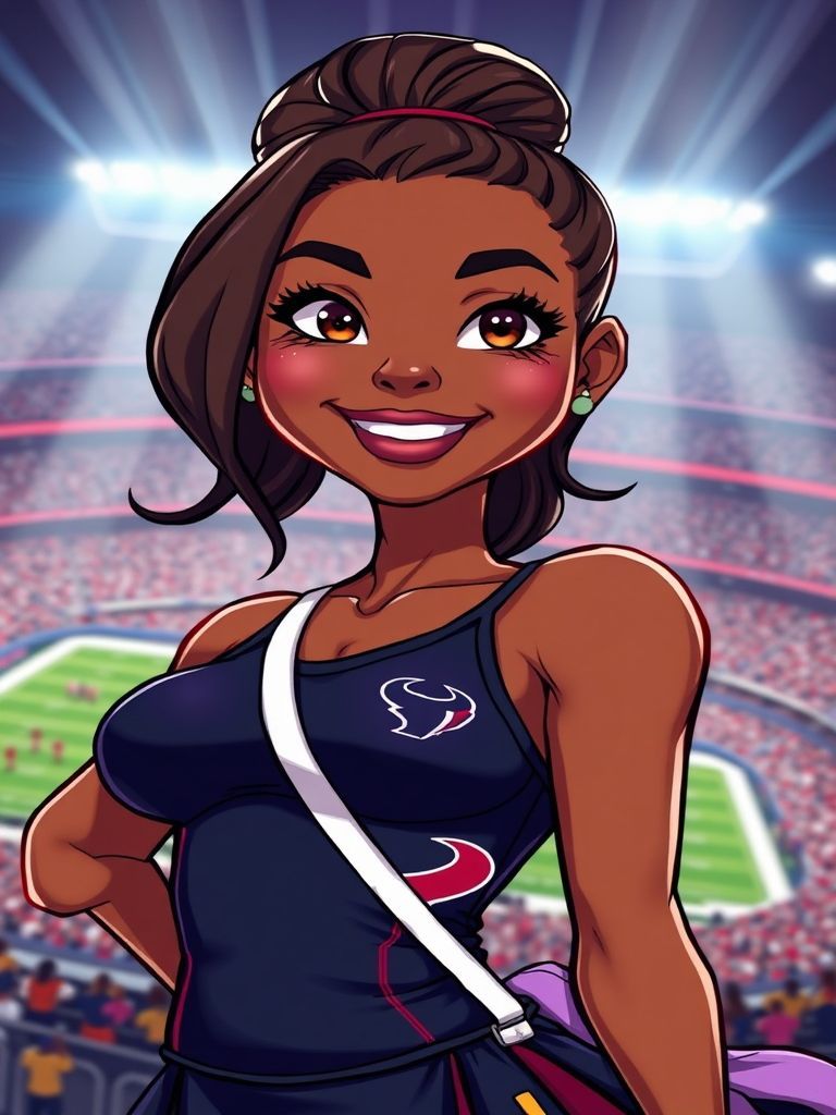 Simone Biles Texans honorary cheerleader Houston
