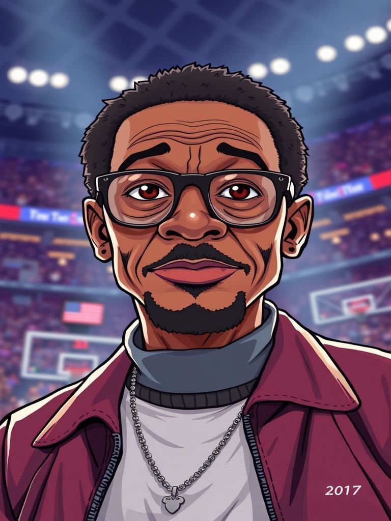 Bad Bunny and Timothée Chalamet courtside celebrating Knicks blowout win Game 6 MSG May 2025