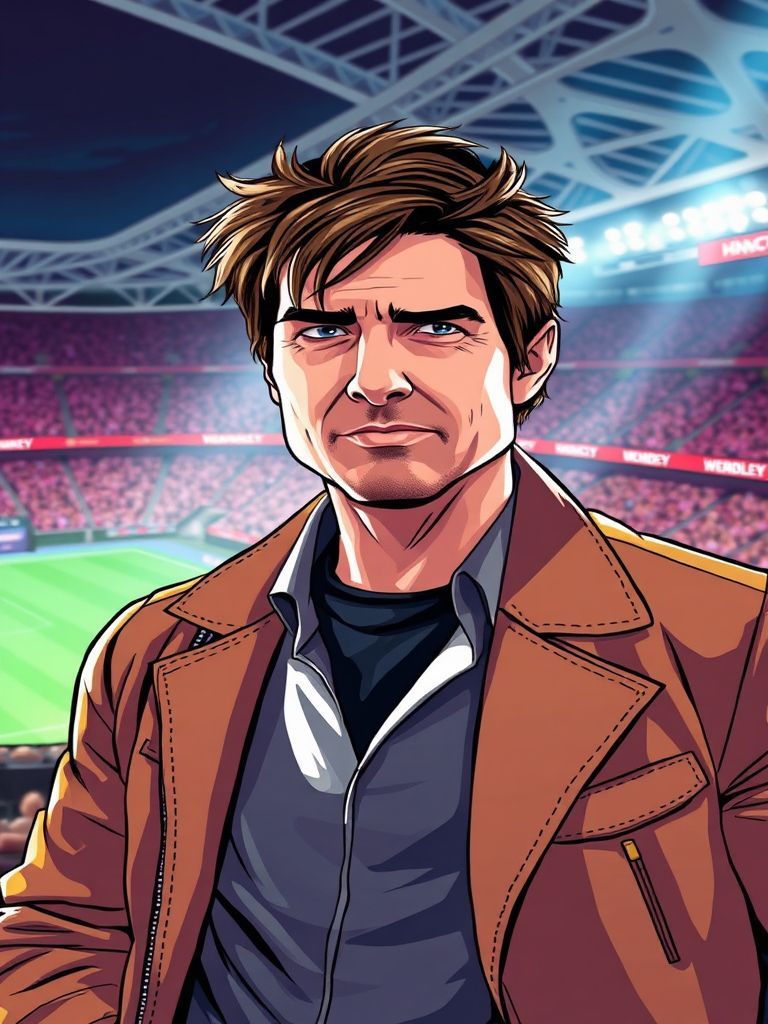 Tom Cruise at Tom Cruise was spotted at the Eras Tour at Wembley Stadium during the June 2024 London run, reportedly attending with nieces.